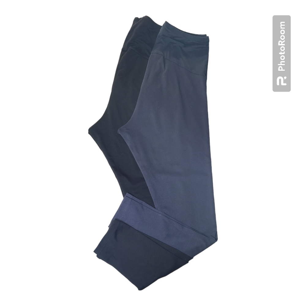 Tupelo Honey 2 COMFY MATERNITY LEGGINGS,  Medium, Black & Grey